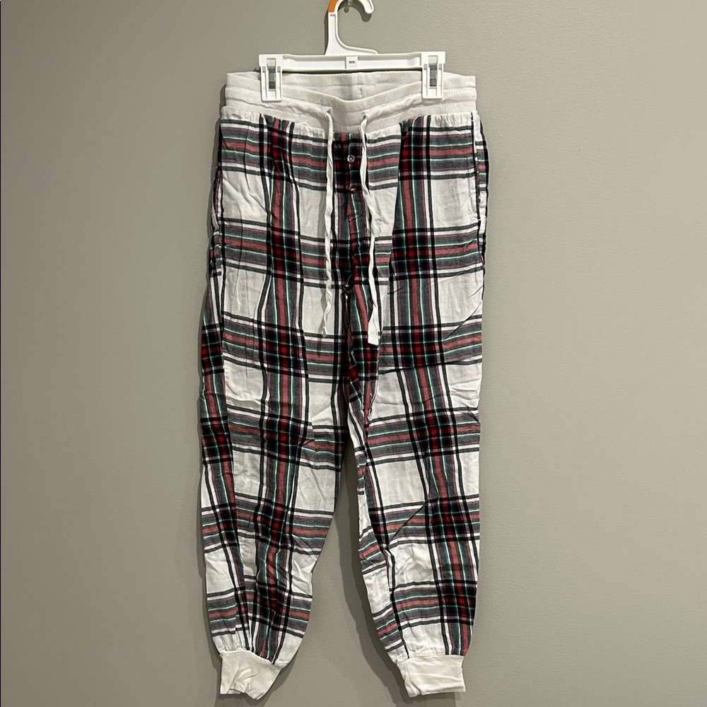 Plaid Women’s Pants - White and Black